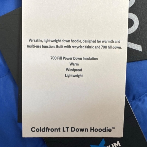 Outdoor Research OR Mens Coldfront LT 700 Down Hoodie Topaz Zipper Jacket M - Picture 3 of 9